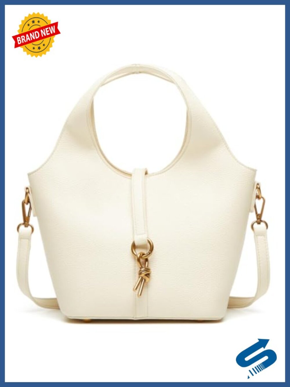 Small Bucket Bag Vegan Leather Hobo Crossbody Shoulder Purse